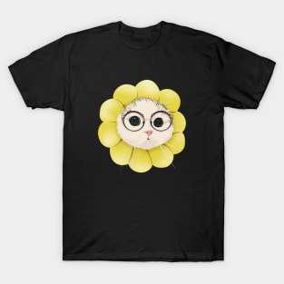 Sun Cat Flower Glasses T-Shirt